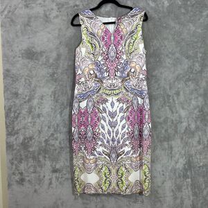 VTG David Meister sheath Dress Women’s 12 sleeveless lined special occasion USA